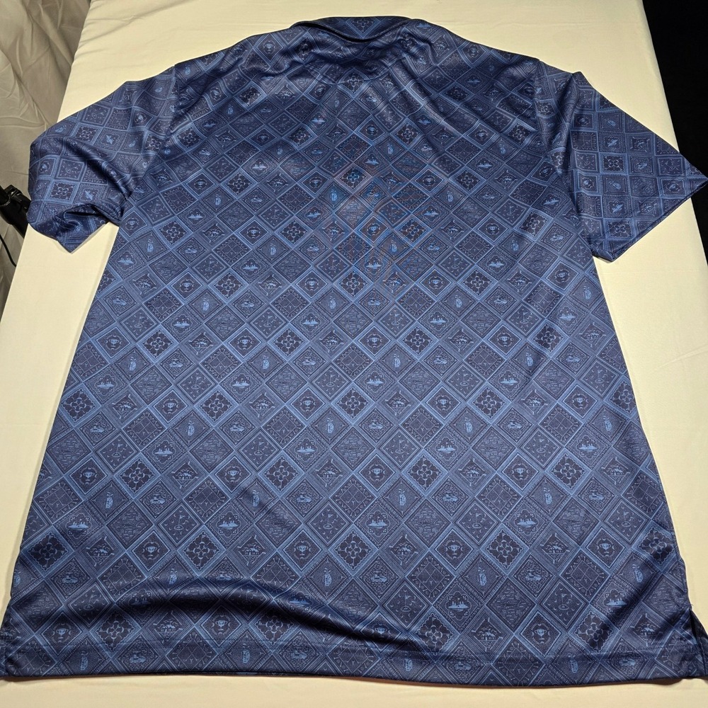 Greg Norman golf Ryder Cup 1926 Polo Shirt Mens Large Blue ML75 Play Dry - Picture 9 of 9